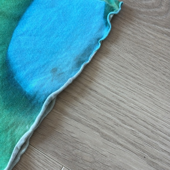 $160 Arthur Apparel Ring Green and Blue Spotted Flare Out Pants 0097 - Picture 9 of 10